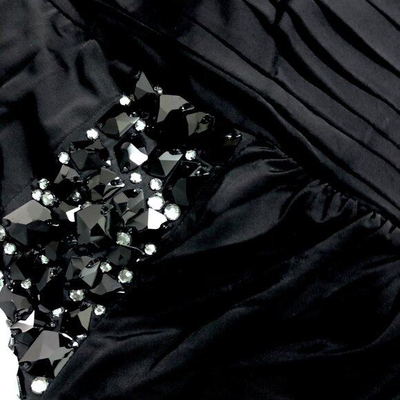 NEW Laundry By Shelli Segal Beaded Wrap Cocktail Dress - Picture 7 of 7